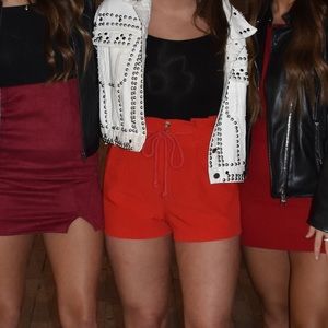 Red shorts